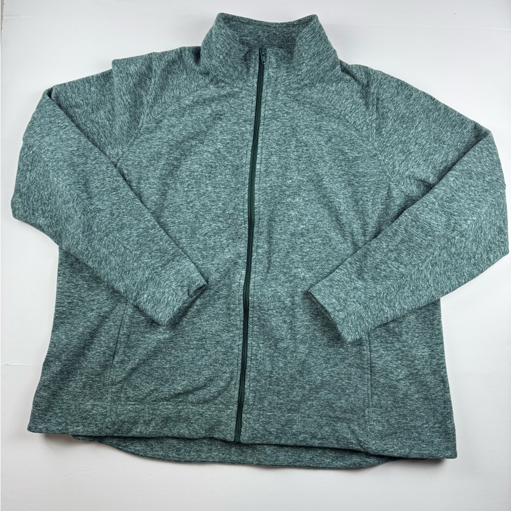 Duluth full zip long sleeve fleece jacket with zipper pockets size 2X